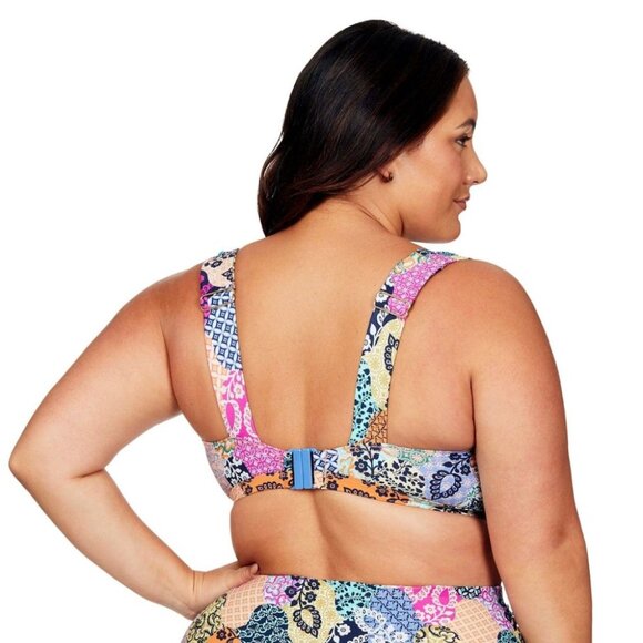NEW Artesands Salmagundi Magritte Bikini Top SIZE 10 Multi - Picture 2 of 4